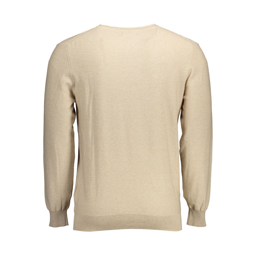 Gant Beige Cotton Men Sweater Gant