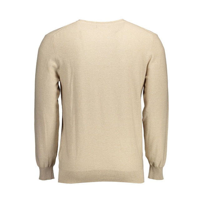 Gant Beige Cotton Men Sweater Gant