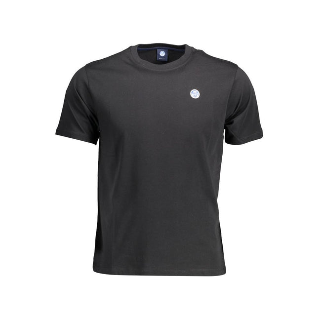 North Sails Black Cotton Men T-Shirt North Sails