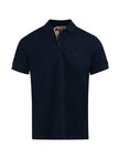Burberry Navy Blue Cotton Collared Polo Shirt Burberry