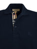 Burberry Navy Blue Cotton Collared Polo Shirt Burberry