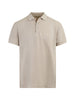 Burberry Pale Stone Cotton Collared Polo Shirt Burberry