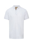 Burberry White Cotton Collared Polo Shirt Burberry