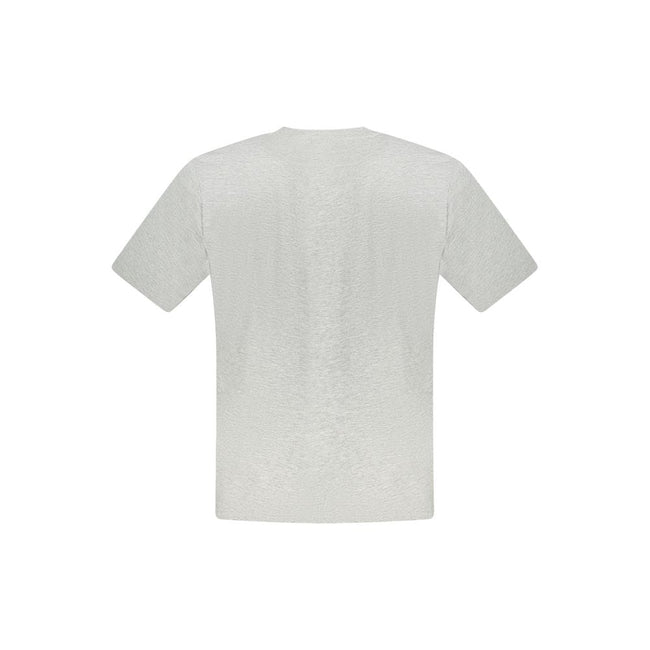 North Sails Gray Cotton Men T-Shirt North Sails