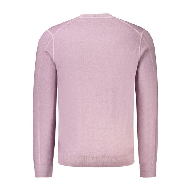 Hugo Boss Purple Wool Men Sweater Hugo Boss