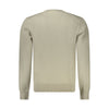 Hugo Boss Beige Cotton Men Sweater Hugo Boss