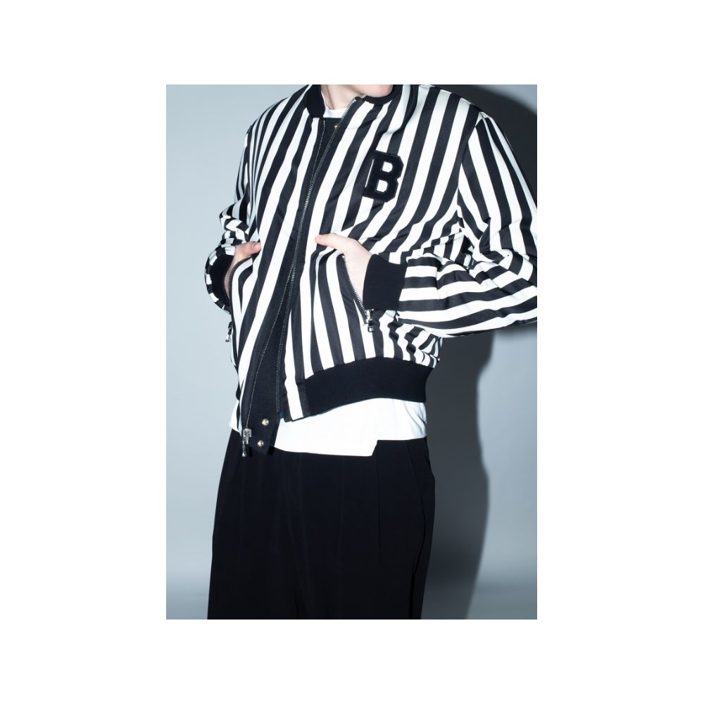 Balmain Black Polyamide Men's Reversible Jacket Balmain