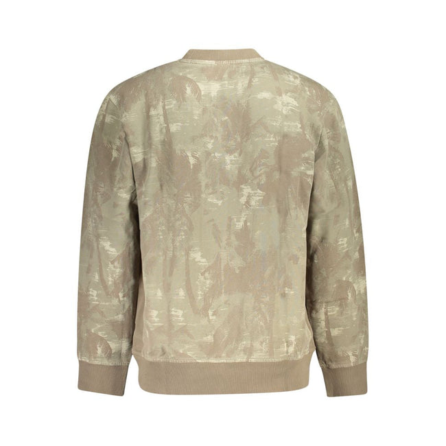 Hugo Boss Brown Cotton Men Sweater Hugo Boss