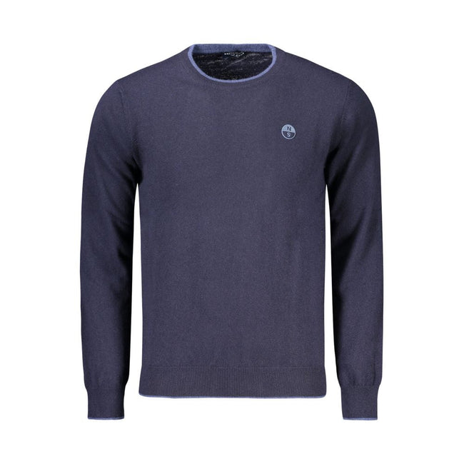 North Sails Blue Wool Men Sweater North Sails
