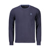 North Sails Blue Wool Men Sweater North Sails