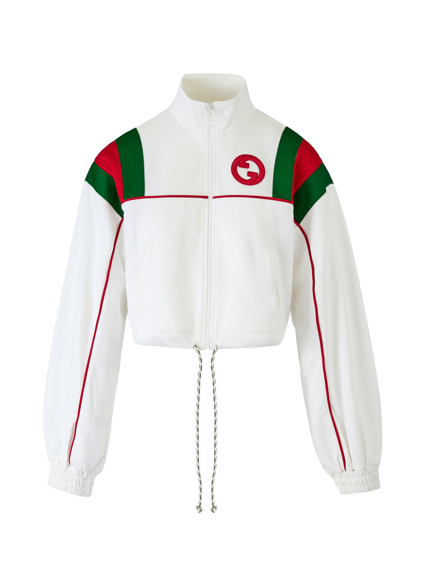 Gucci White Polyester Logo Sweatshirt Gucci
