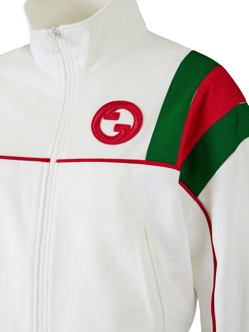 Gucci White Polyester Logo Sweatshirt Gucci