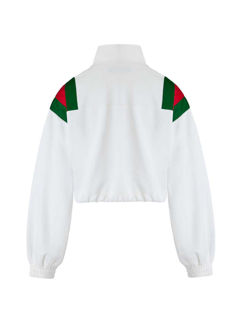 Gucci White Polyester Logo Sweatshirt Gucci