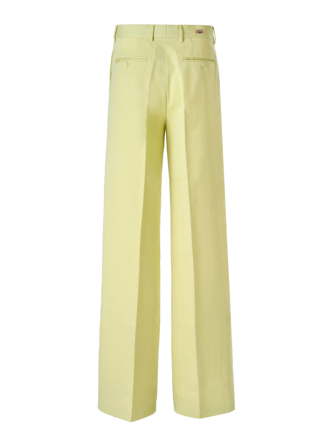Gucci Lime Yellow Polyester Pants Gucci