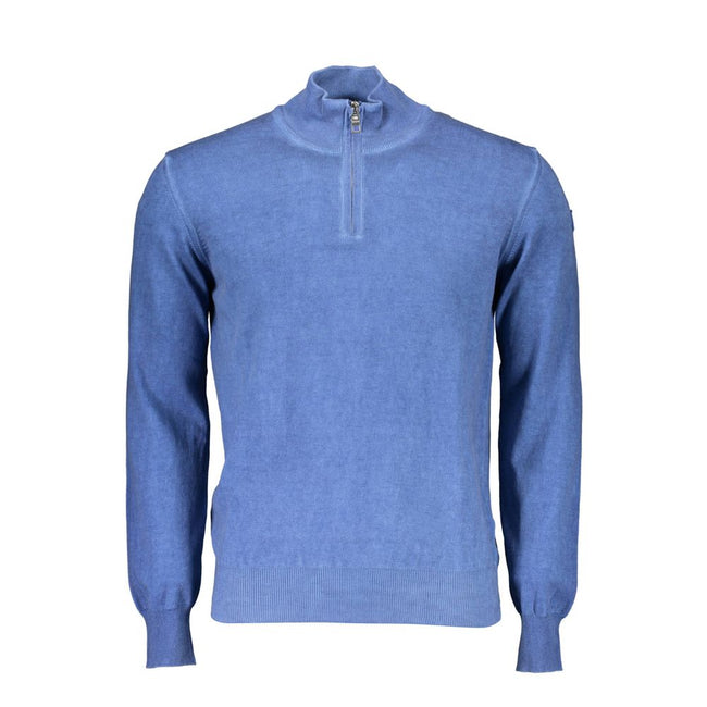 North Sails Blue Cotton Men Sweater North Sails