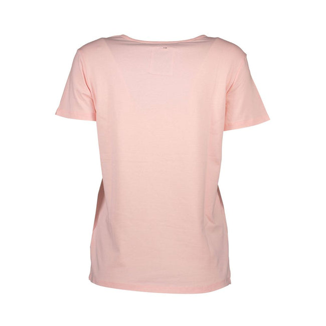 Silvian Heach Pink Cotton Unisex T-Shirt Silvian Heach