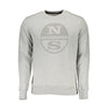 North Sails Gray Organic Cotton Men Sweater North Sails