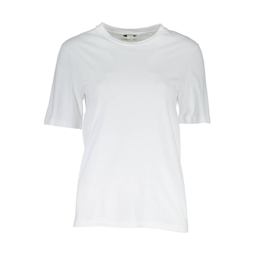 Gant White Cotton Men T-Shirt Gant