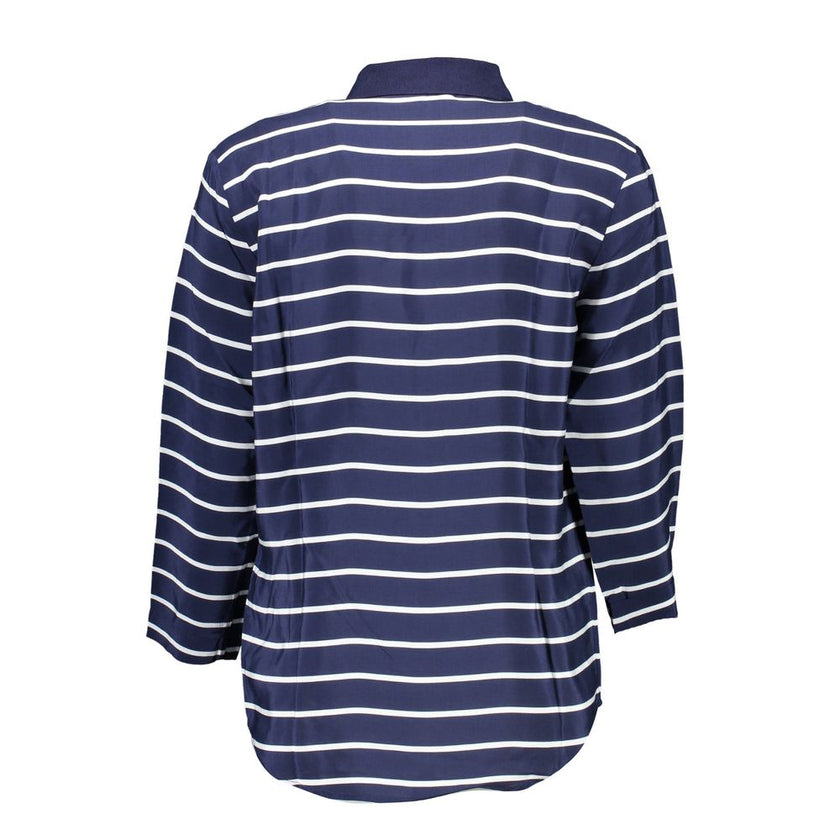 Gant Blue Viscose Women Polo Shirt Gant