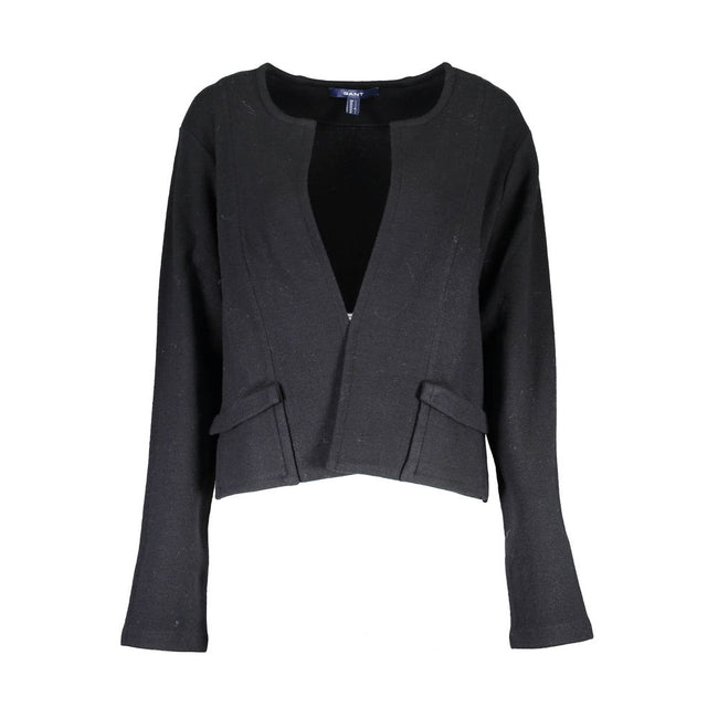Gant Black Wool Women Cardigan Gant