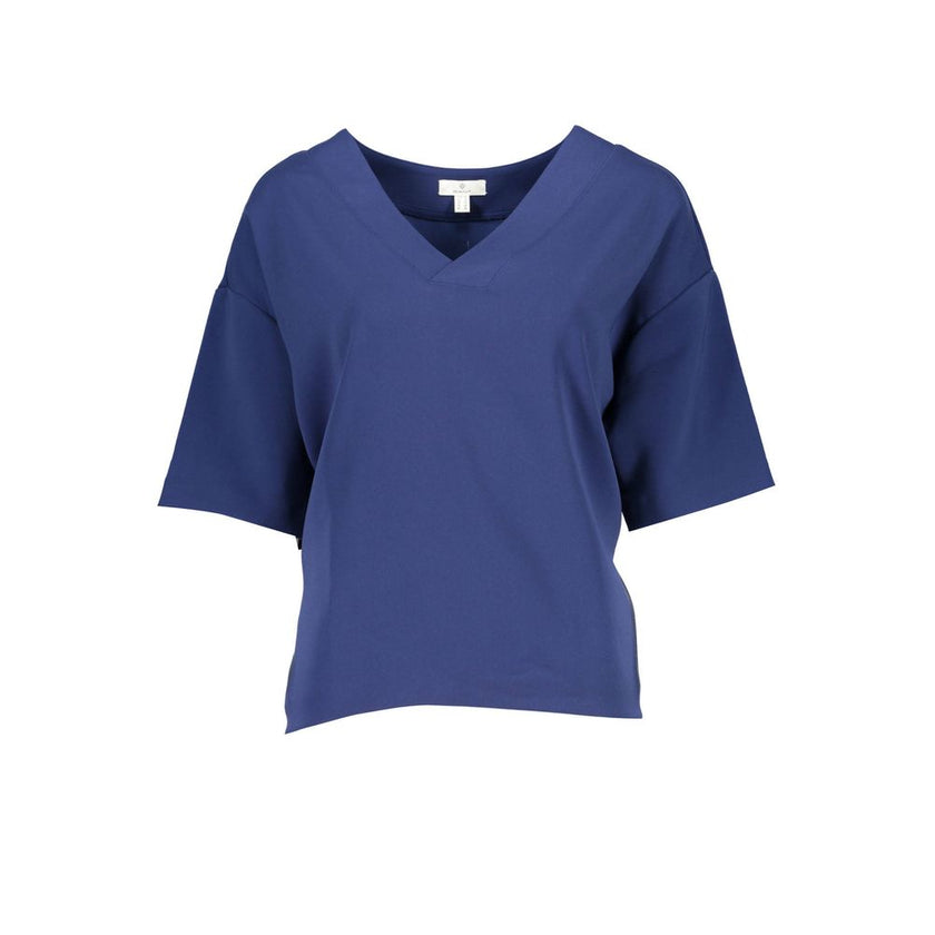 Gant Blue Cotton Women T-Shirt Gant