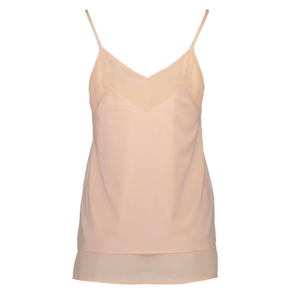 Silvian Heach Pink Polyester Women Tank Top Silvian Heach