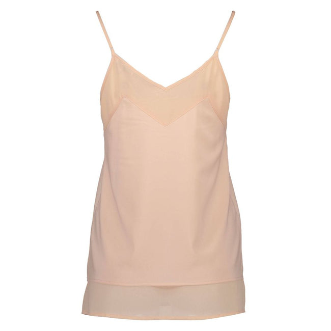 Silvian Heach Pink Polyester Women Tank Top Silvian Heach