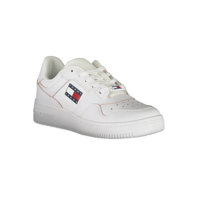 Tommy Hilfiger White Leather Women Sneaker Tommy Hilfiger