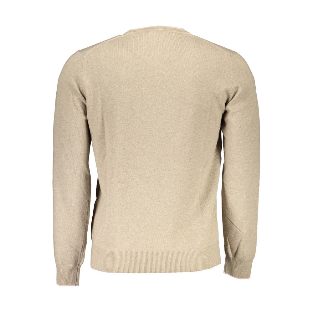 Harmont & Blaine Beige Wool Men Sweater Harmont & Blaine