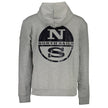 North Sails Gray Cotton Men Sweatshirt North Sails