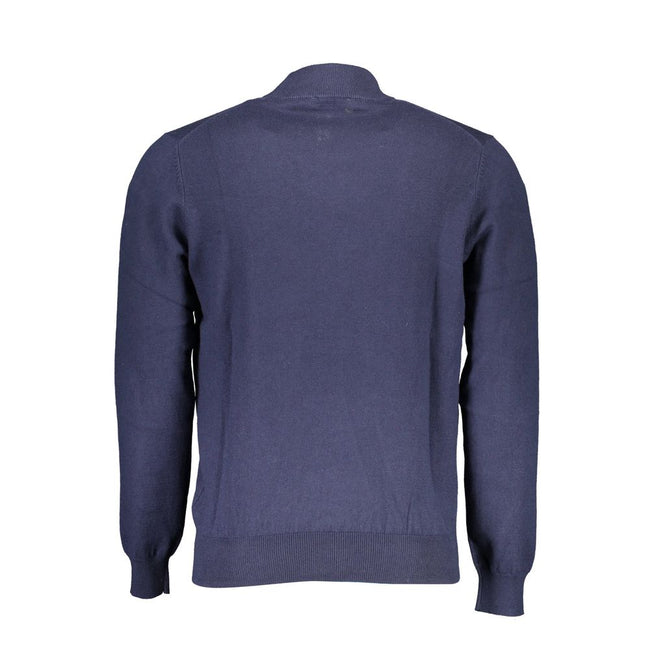 North Sails Blue Cotton Men Sweater North Sails