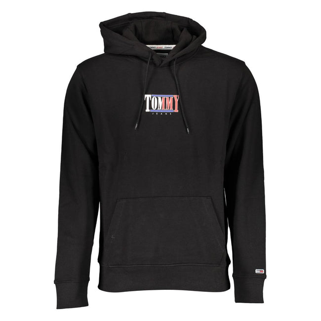 Tommy Hilfiger Black Cotton Men Sweater Tommy Hilfiger