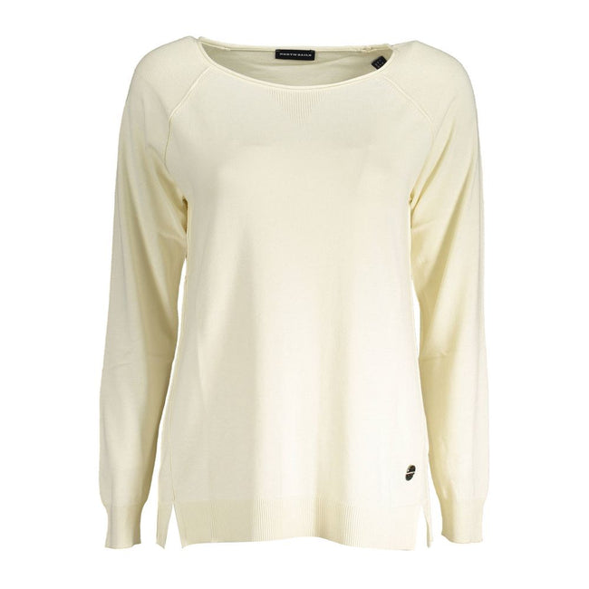 North Sails White Viscose Women Sweater North Sails