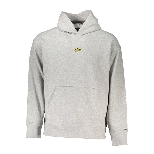 Tommy Hilfiger Gray Cotton Men Sweater Tommy Hilfiger