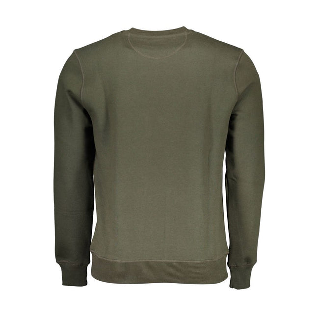 North Sails Green Cotton Men Sweater North Sails