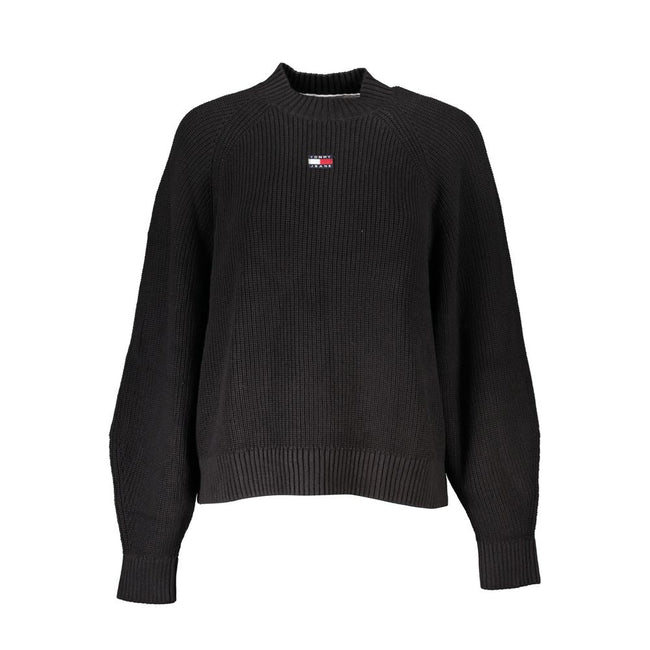Tommy Hilfiger Black Cotton Sweater Tommy Hilfiger