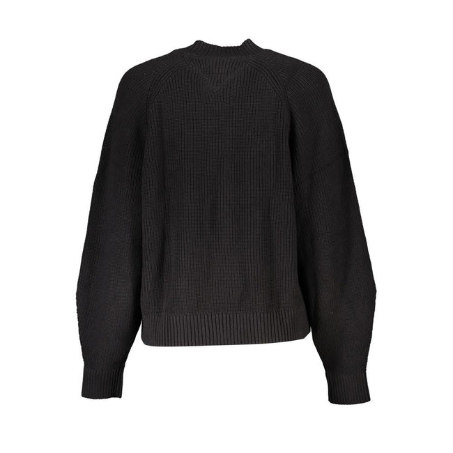 Tommy Hilfiger Black Cotton Sweater Tommy Hilfiger