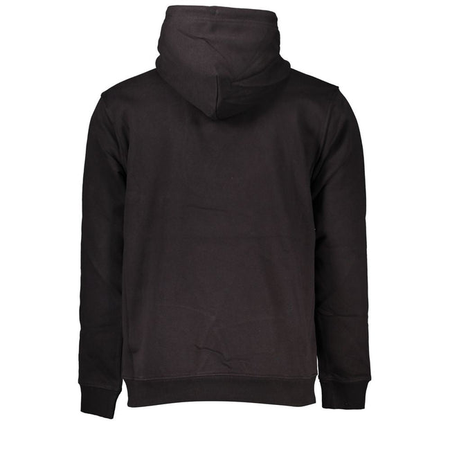 Tommy Hilfiger Black Cotton Men's Sweater Hoodie Tommy Hilfiger