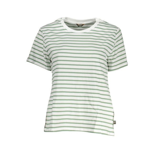 K-WAY White Cotton Women T-Shirt K-WAY