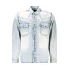 Hugo Boss Light Blue Cotton Men Shirt Hugo Boss