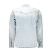 Hugo Boss Light Blue Cotton Men Shirt Hugo Boss