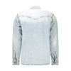Hugo Boss Light Blue Cotton Men Shirt Hugo Boss
