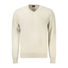 Hugo Boss Beige Cotton Men Sweater Hugo Boss