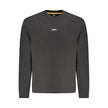 Hugo Boss Black Cotton Men Sweater Hugo Boss