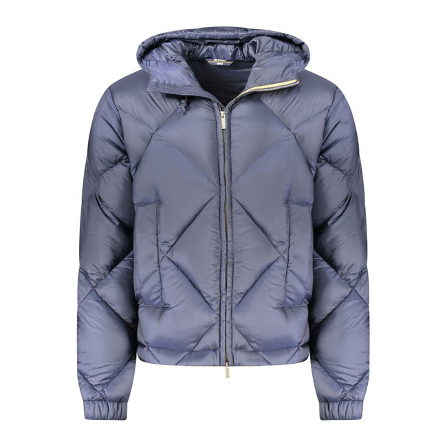 K-WAY Blue Polyester Men Jacket K-WAY