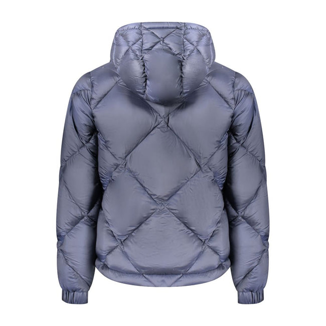 K-WAY Blue Polyester Men Jacket K-WAY