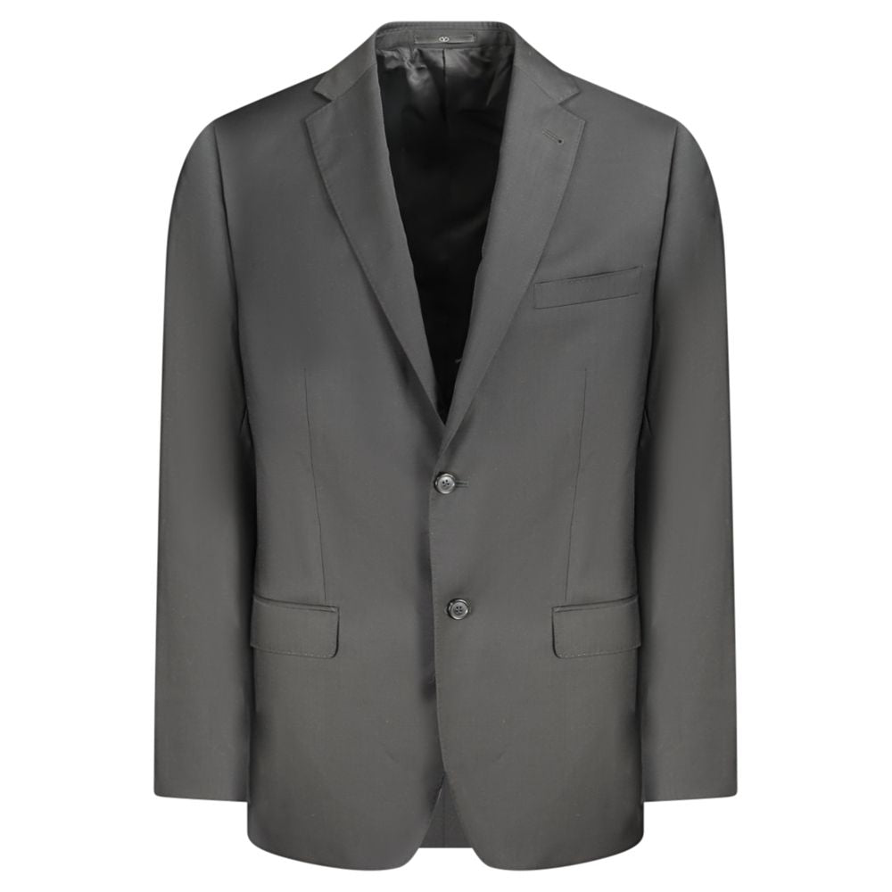 Valentino Black Wool Men Jacket Valentino