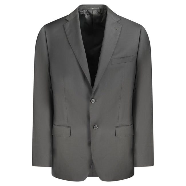 Valentino Black Wool Men Jacket Valentino