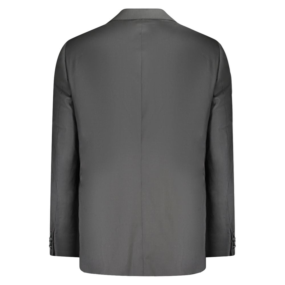 Valentino Black Wool Men Jacket Valentino