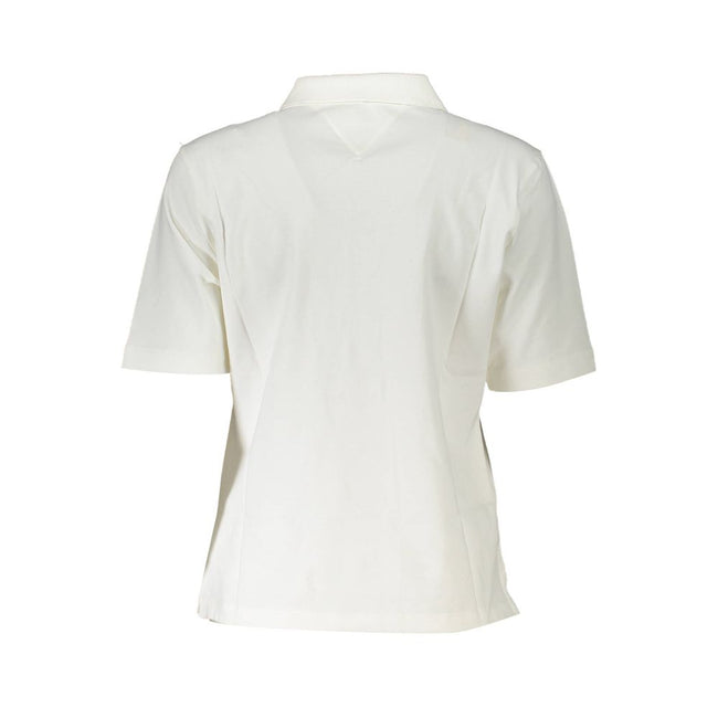 Tommy Hilfiger White Cotton Polo Shirt Tommy Hilfiger